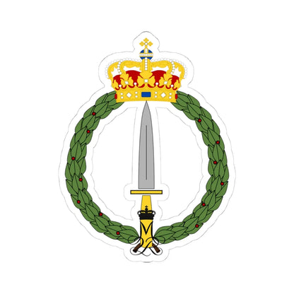 Danish SOKOM logo (Denmark) (Coat of Arms) STICKER Vinyl Kiss-Cut Decal 4 Inch White - The Sticker Space