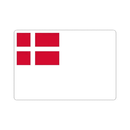 Danish White Ensign (Denmark) STICKER Vinyl Kiss-Cut Decal 3 Inch White - The Sticker Space