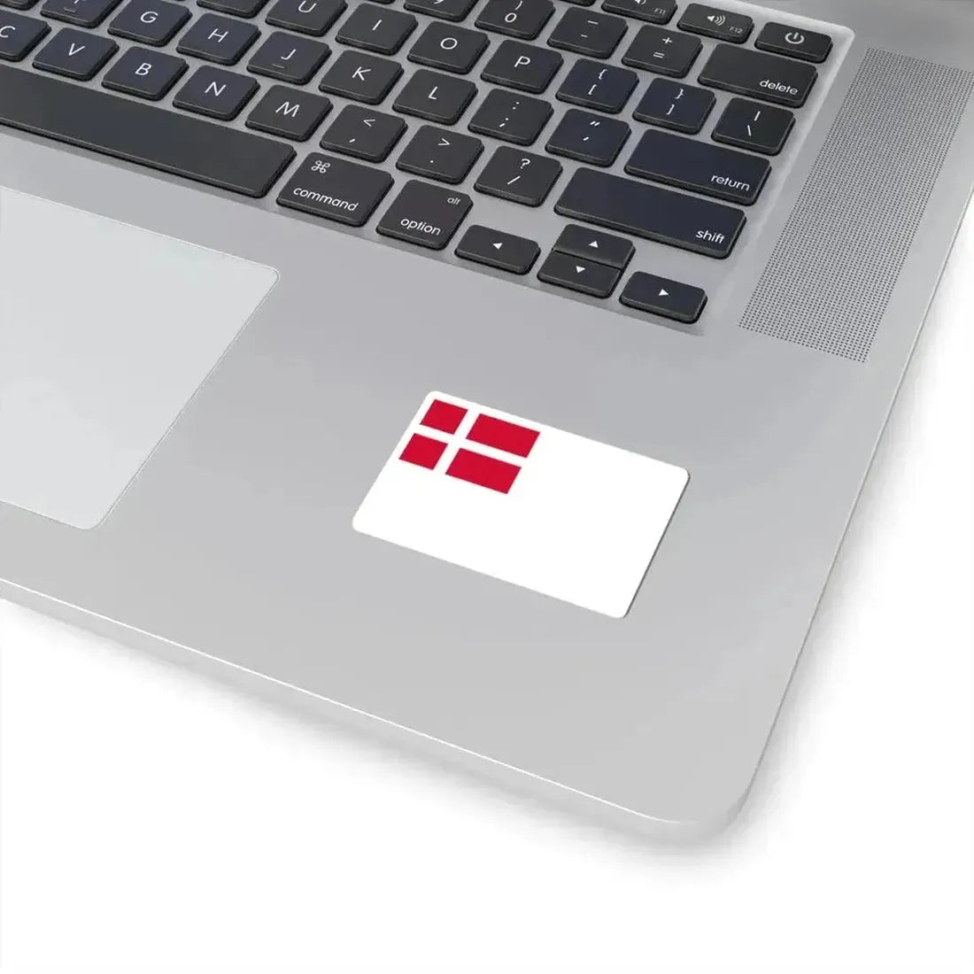 Danish White Ensign (Denmark) STICKER Vinyl Kiss-Cut Decal - The Sticker Space