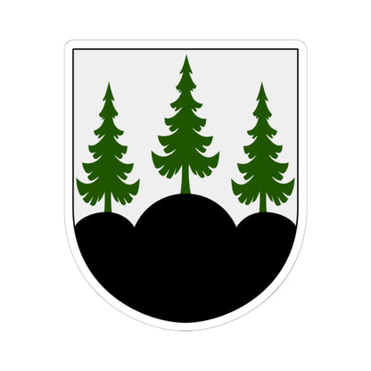 Dannemora vapen (Sweden) (Coat of Arms) STICKER Vinyl Kiss-Cut Decal 6 Inch White - The Sticker Space