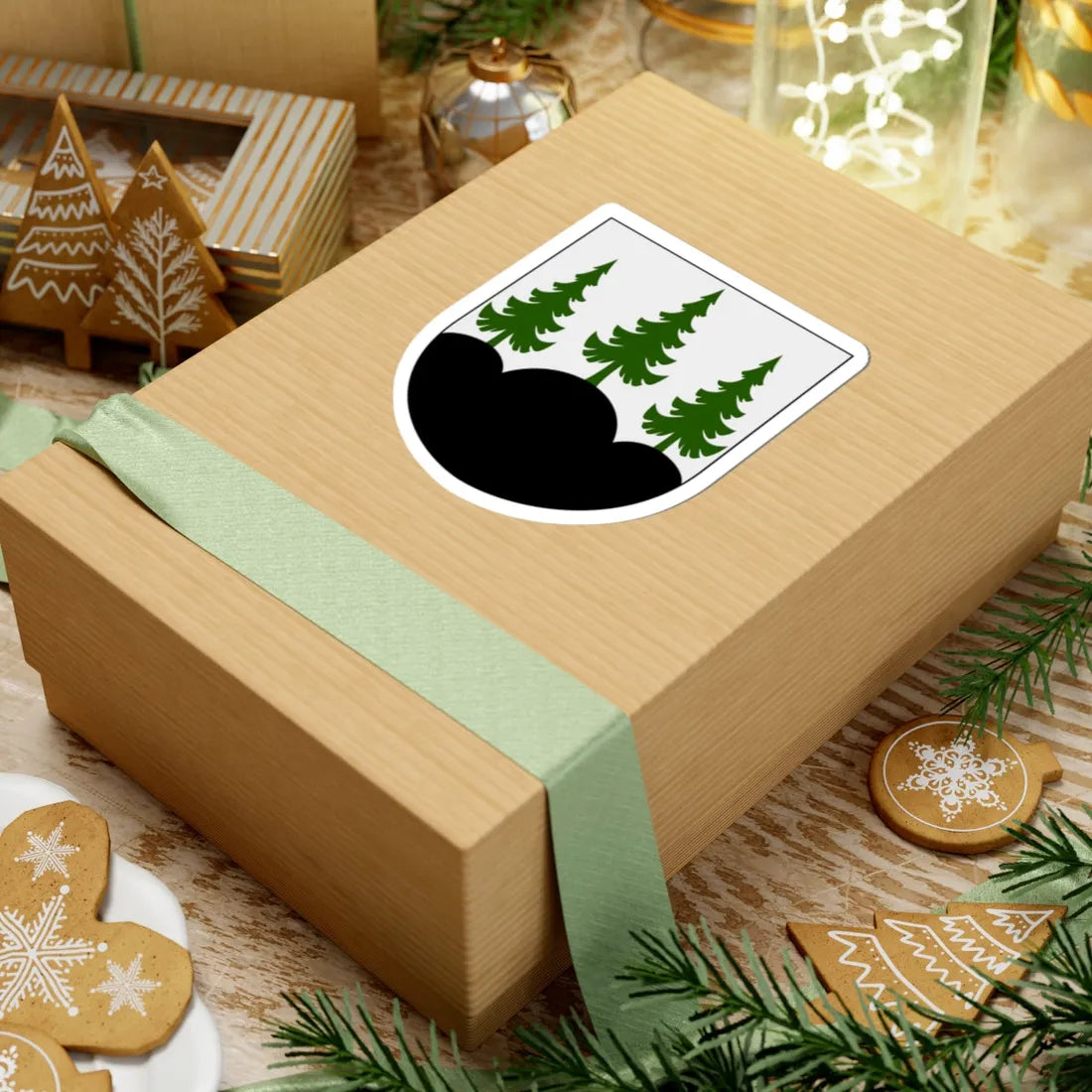 Dannemora vapen (Sweden) (Coat of Arms) STICKER Vinyl Kiss-Cut Decal - The Sticker Space