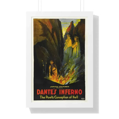 DANTE'S INFERNO (2) 1921 - Framed Movie Poster 16″ x 24″ White - The Sticker Space