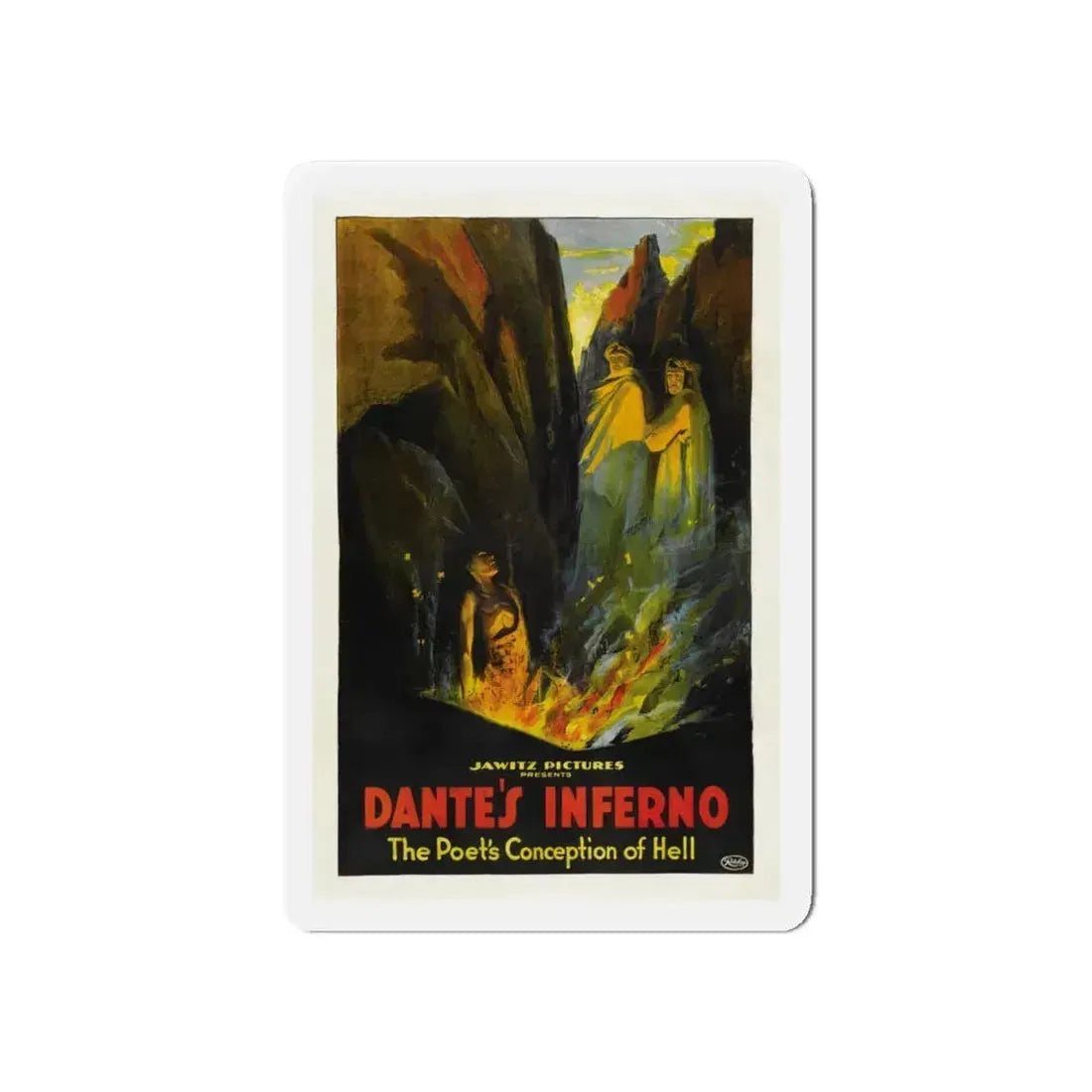 DANTE'S INFERNO (2) 1921 Movie Poster - Refrigerator Magnet 6 Inch - The Sticker Space
