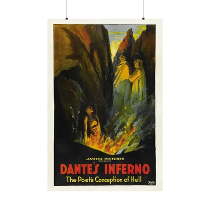 DANTE'S INFERNO (2) 1921 - Paper Movie Poster 36" x 54" Matte - The Sticker Space