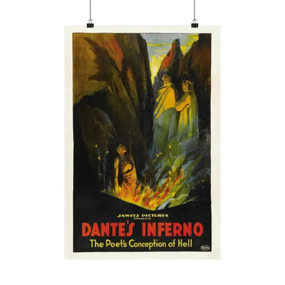 DANTE'S INFERNO (2) 1921 - Paper Movie Poster - The Sticker Space