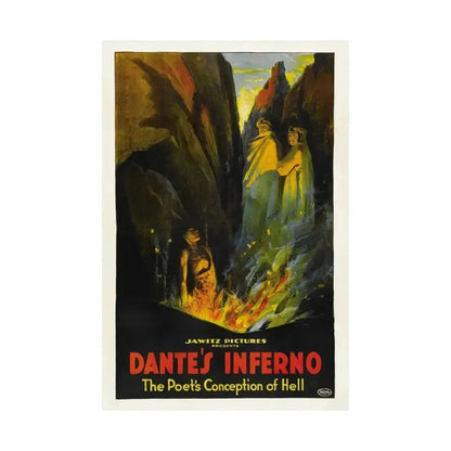DANTE'S INFERNO (2) 1921 - Paper Movie Poster - The Sticker Space