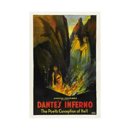 DANTE'S INFERNO (2) 1921 - Paper Movie Poster - The Sticker Space
