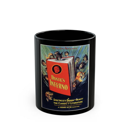 DANTE'S INFERNO 1921 Movie Poster - Black Coffee Mug-11oz-The Sticker Space