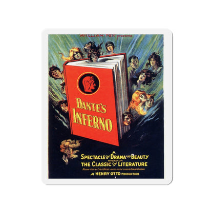 DANTE'S INFERNO 1921 Movie Poster - Die-Cut Magnet-2" x 2"-The Sticker Space