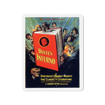 DANTE'S INFERNO 1921 Movie Poster - Die-Cut Magnet-3" x 3"-The Sticker Space