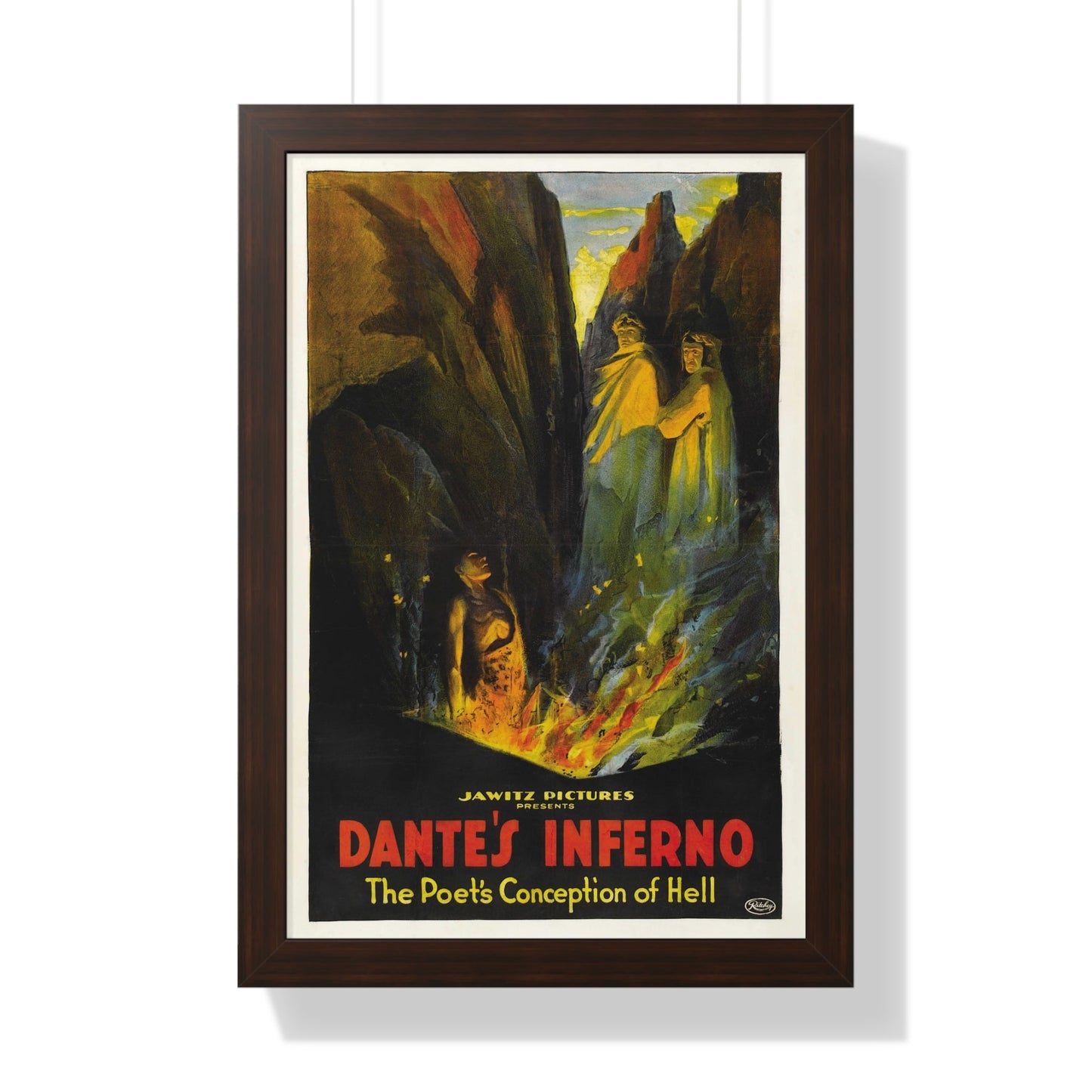 DANTE'S INFERNO (2) 1921 - Framed Movie Poster-16″ x 24″-The Sticker Space