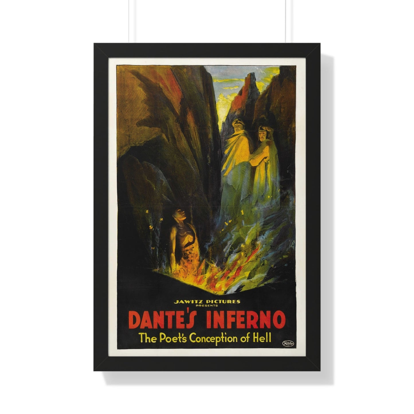 DANTE'S INFERNO (2) 1921 - Framed Movie Poster-20" x 30"-The Sticker Space