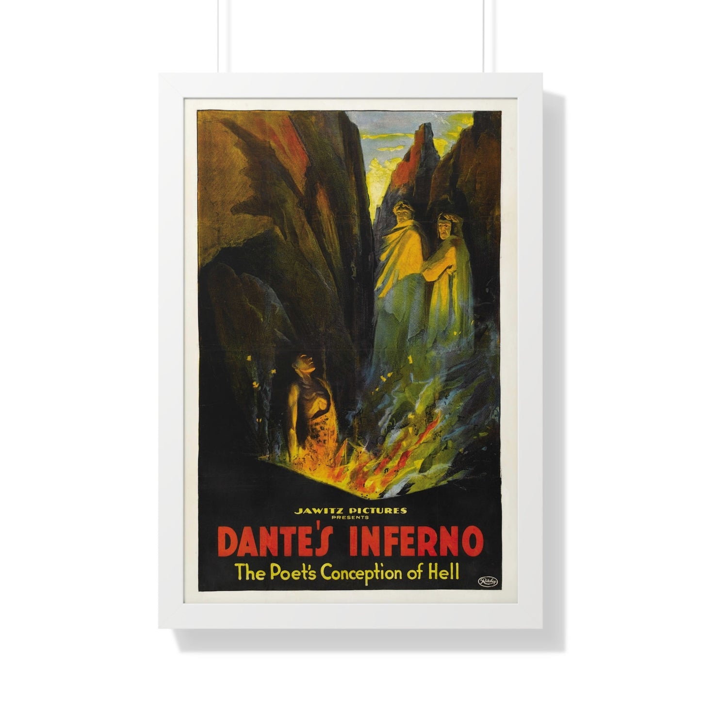 DANTE'S INFERNO (2) 1921 - Framed Movie Poster-20" x 30"-The Sticker Space