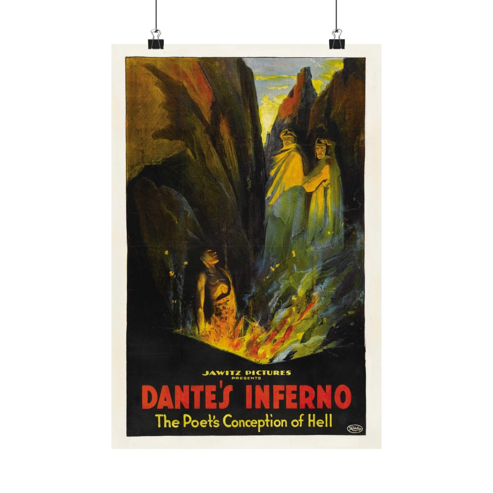 DANTE'S INFERNO (2) 1921 - Paper Movie Poster-12″ x 18″-The Sticker Space