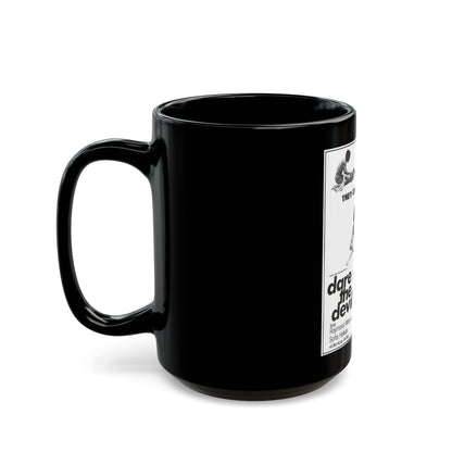 DARE THE DEVIL 1969 Movie Poster - Black Coffee Mug-The Sticker Space