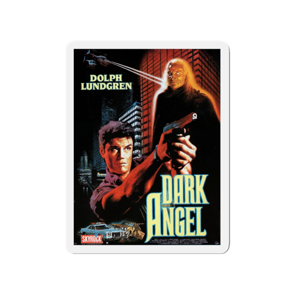 DARK ANGEL (I COME IN PEACE) 1990 Movie Poster - Die-Cut Magnet-4" x 4"-The Sticker Space