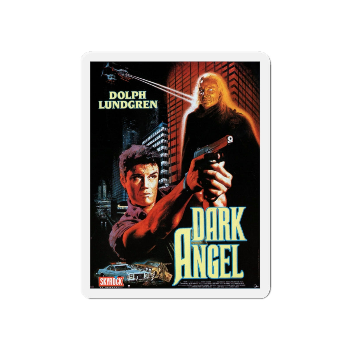 DARK ANGEL (I COME IN PEACE) 1990 Movie Poster - Die-Cut Magnet-6 × 6"-The Sticker Space