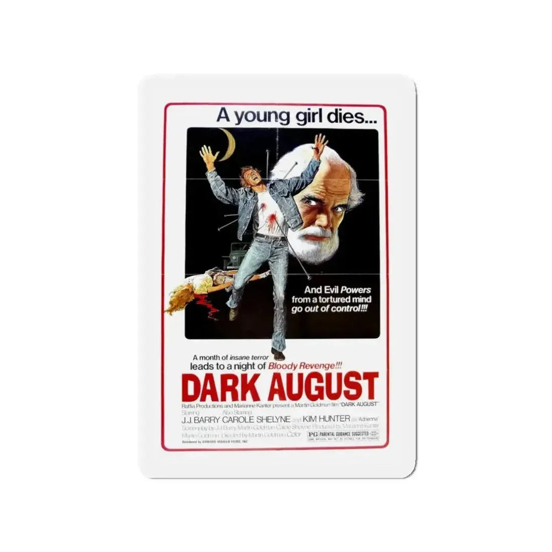 DARK AUGUST 1976 Movie Poster - Refrigerator Magnet - The Sticker Space
