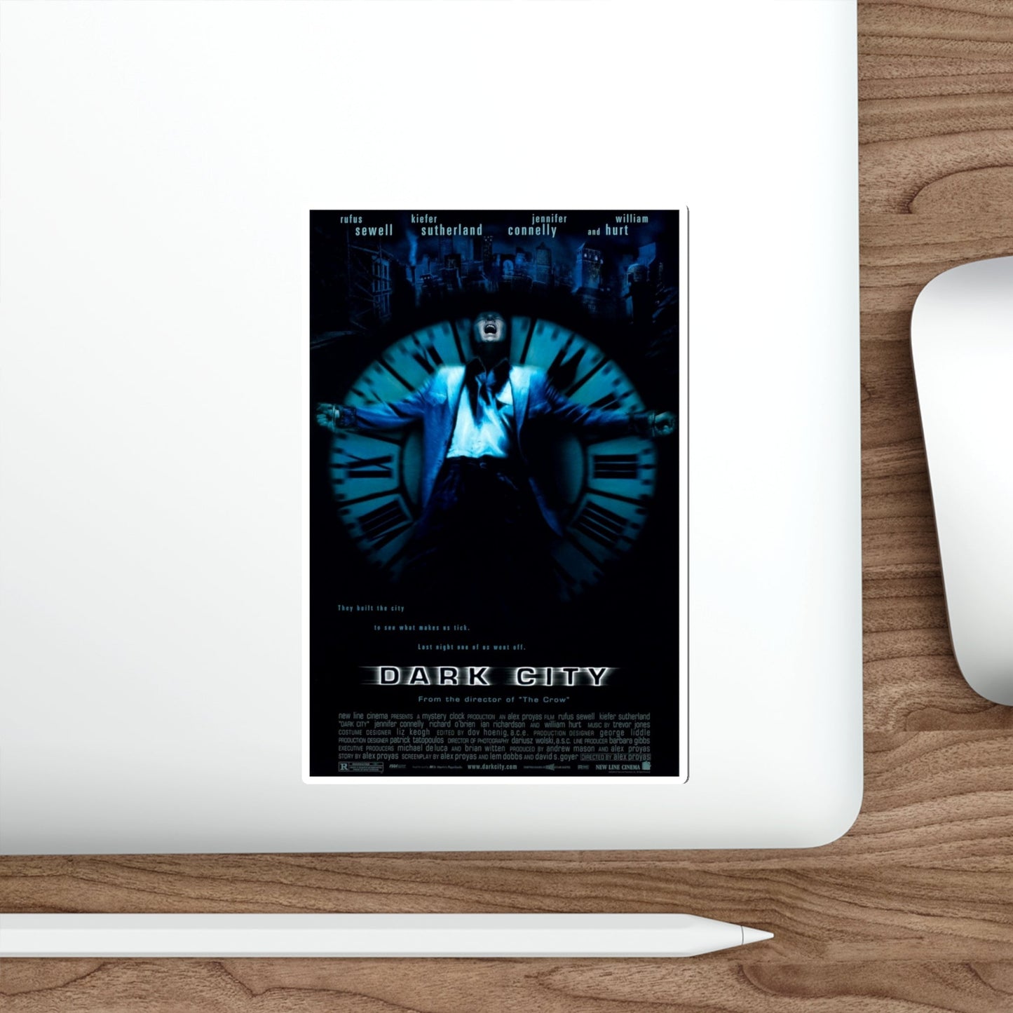 DARK CITY 1998 Movie Poster STICKER Vinyl Die-Cut Decal-The Sticker Space