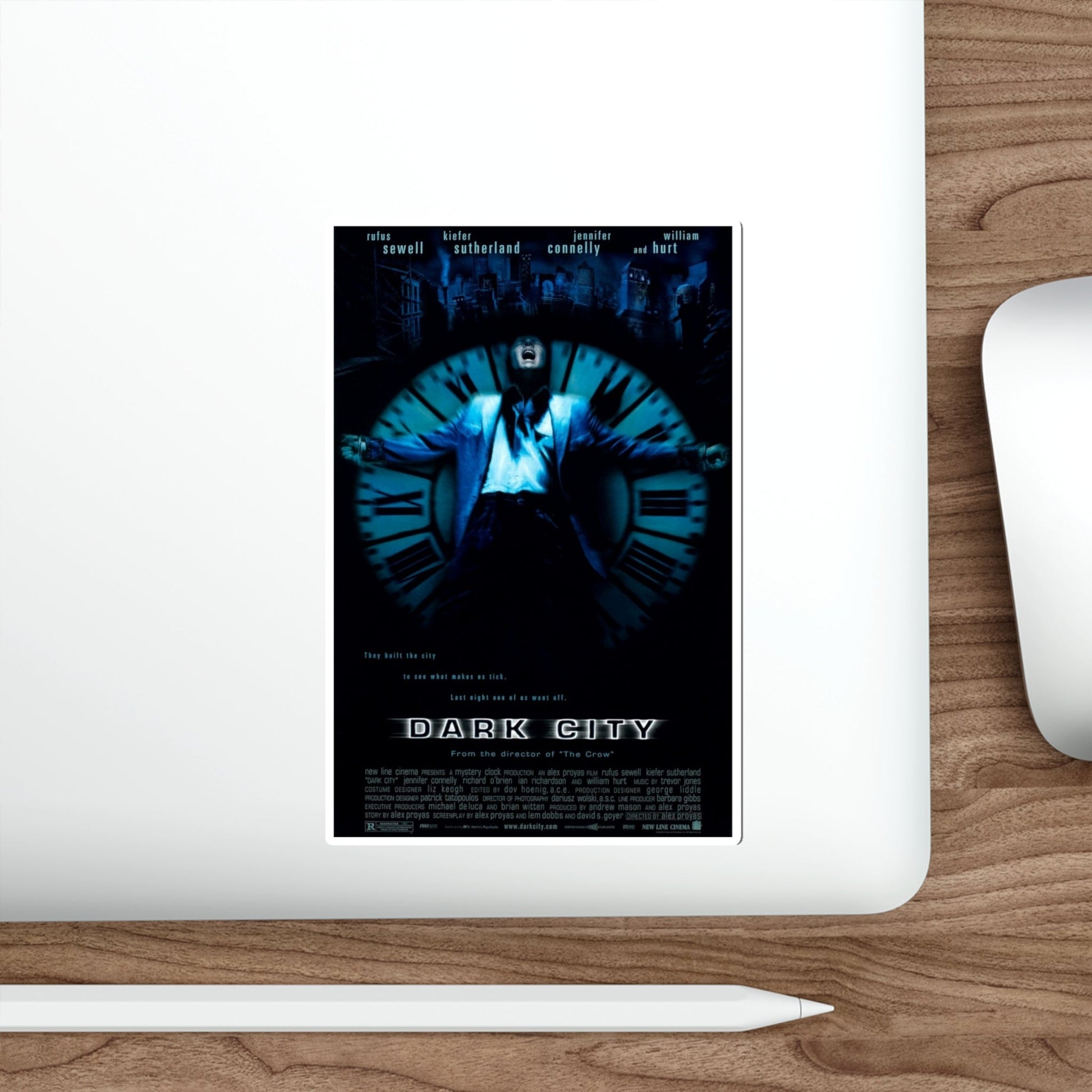 DARK CITY 1998 Movie Poster STICKER Vinyl Die-Cut Decal-The Sticker Space