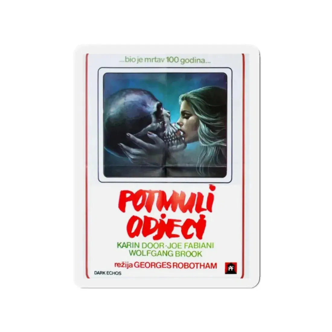 DARK ECHOES 1977 Movie Poster - Refrigerator Magnet 2 Inch - The Sticker Space