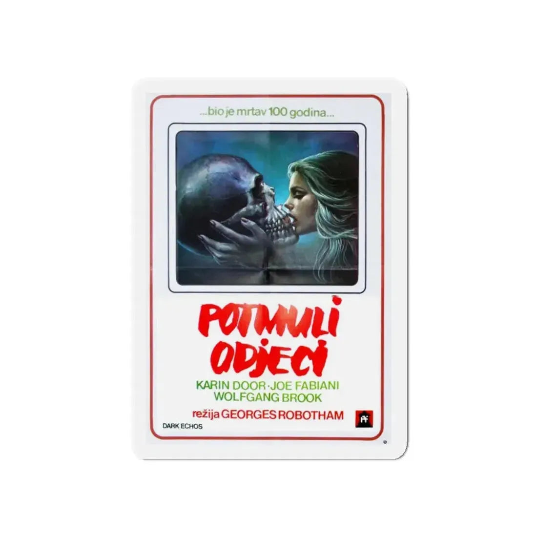 DARK ECHOES 1977 Movie Poster - Refrigerator Magnet 5 Inch - The Sticker Space