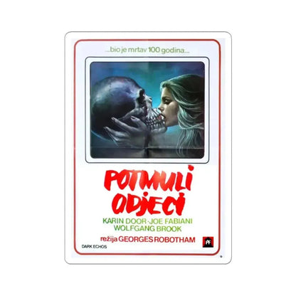 DARK ECHOES 1977 Movie Poster - STICKER Vinyl Kiss-Cut Decal 4 Inch White - The Sticker Space