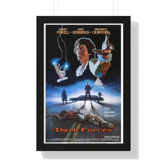 DARK FORCES (HARLEQUIN) 1980 - Framed Movie Poster 16″ x 24″ Black - The Sticker Space