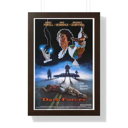 DARK FORCES (HARLEQUIN) 1980 - Framed Movie Poster 16″ x 24″ Walnut - The Sticker Space