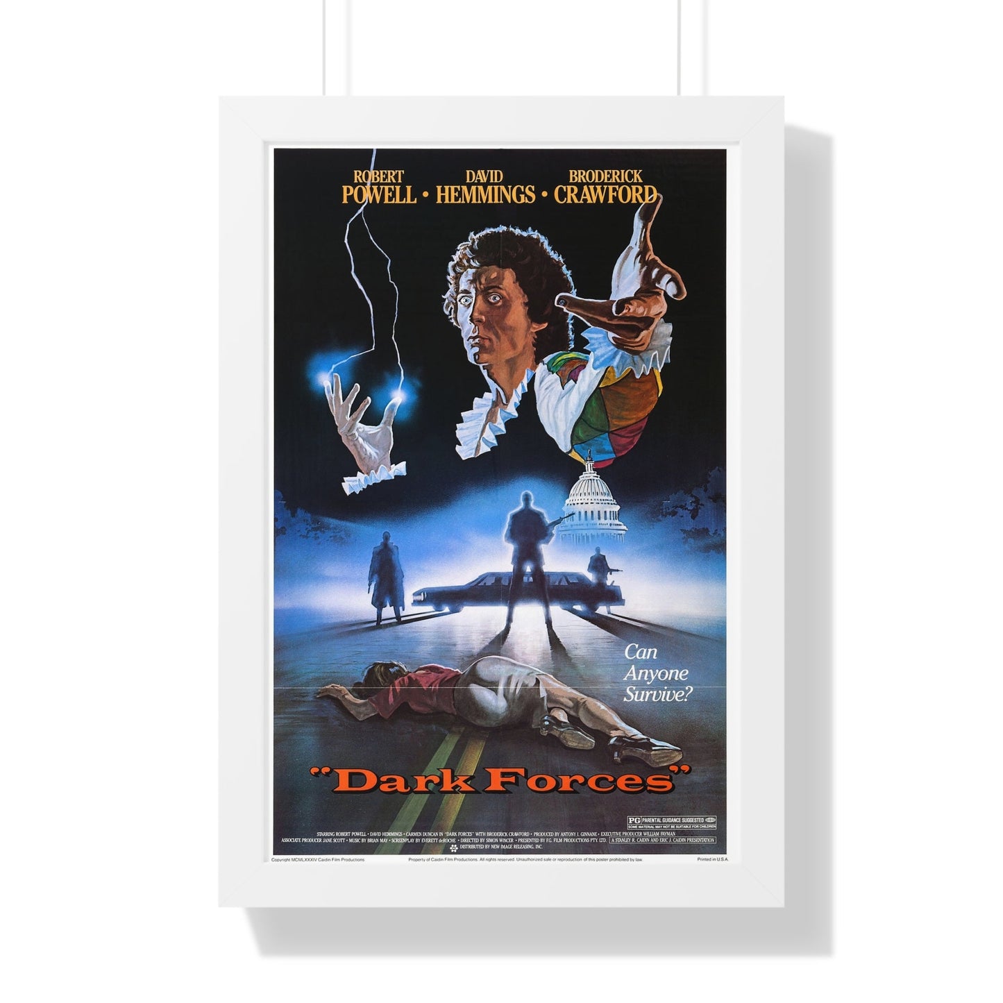 DARK FORCES (HARLEQUIN) 1980 - Framed Movie Poster-16″ x 24″-The Sticker Space