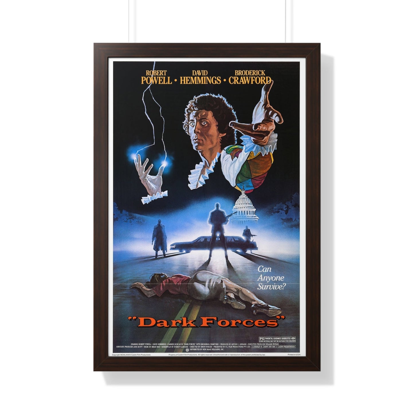 DARK FORCES (HARLEQUIN) 1980 - Framed Movie Poster-20" x 30"-The Sticker Space