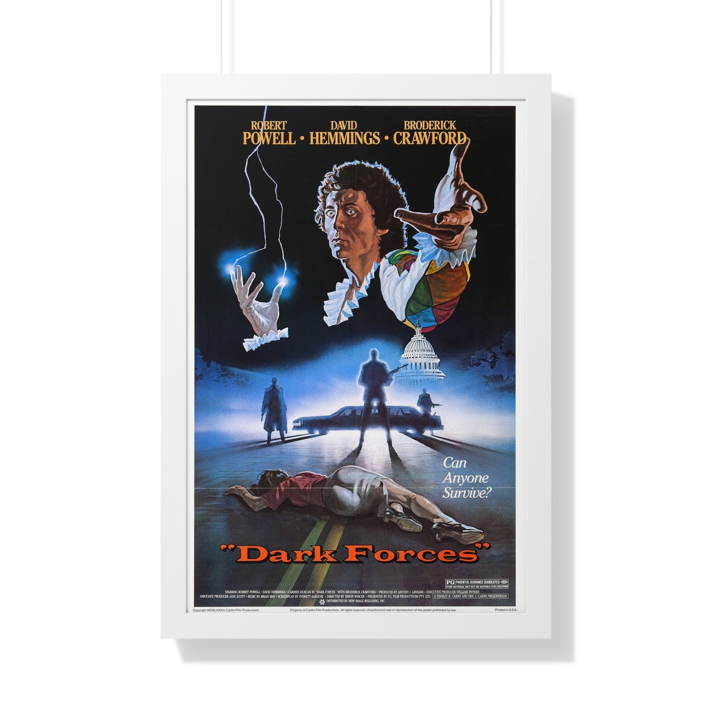 DARK FORCES (HARLEQUIN) 1980 - Framed Movie Poster-20" x 30"-The Sticker Space