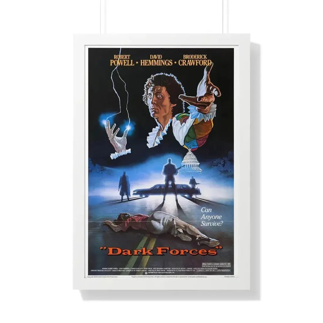 DARK FORCES (HARLEQUIN) 1980 - Framed Movie Poster - The Sticker Space