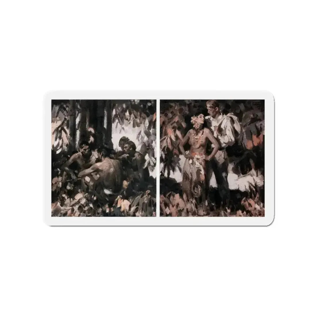 Dark Forests (2), McCall's, February 1930 (Magazine Illustration) Refrigerator Magnet - The Sticker Space