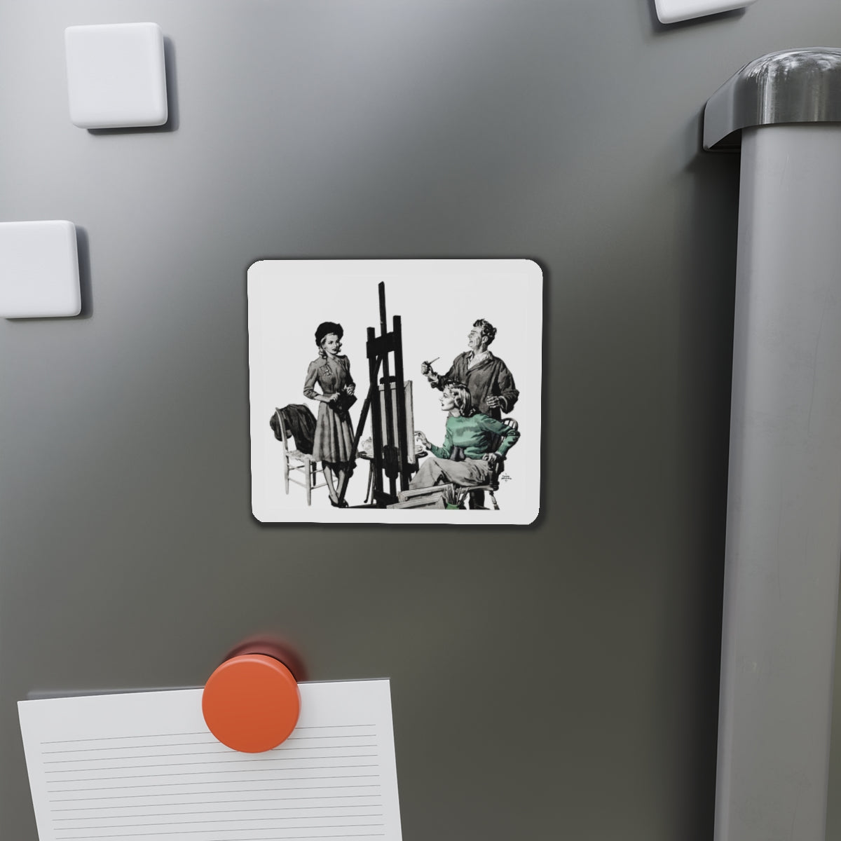 Dark Fortune, Liberty magazine, November 16, 1940 (Magazine Illustration) Refrigerator Magnet-The Sticker Space