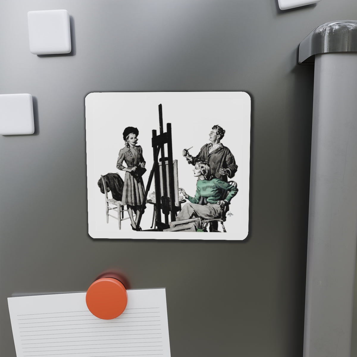 Dark Fortune, Liberty magazine, November 16, 1940 (Magazine Illustration) Refrigerator Magnet-The Sticker Space