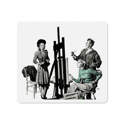 Dark Fortune, Liberty magazine, November 16, 1940 (Magazine Illustration) Refrigerator Magnet - The Sticker Space