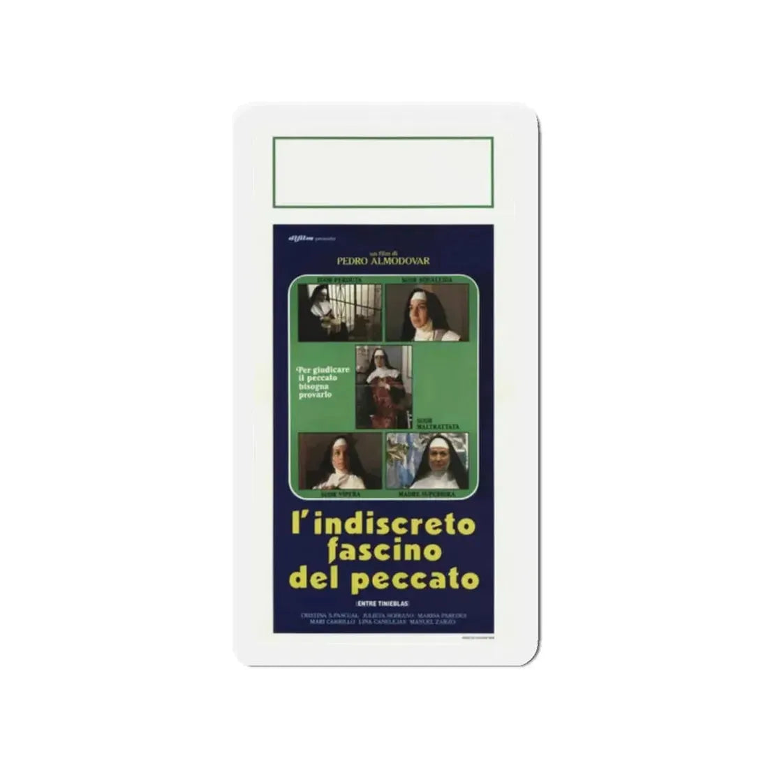 DARK HABITS 1983 Movie Poster - Refrigerator Magnet 2 Inch - The Sticker Space