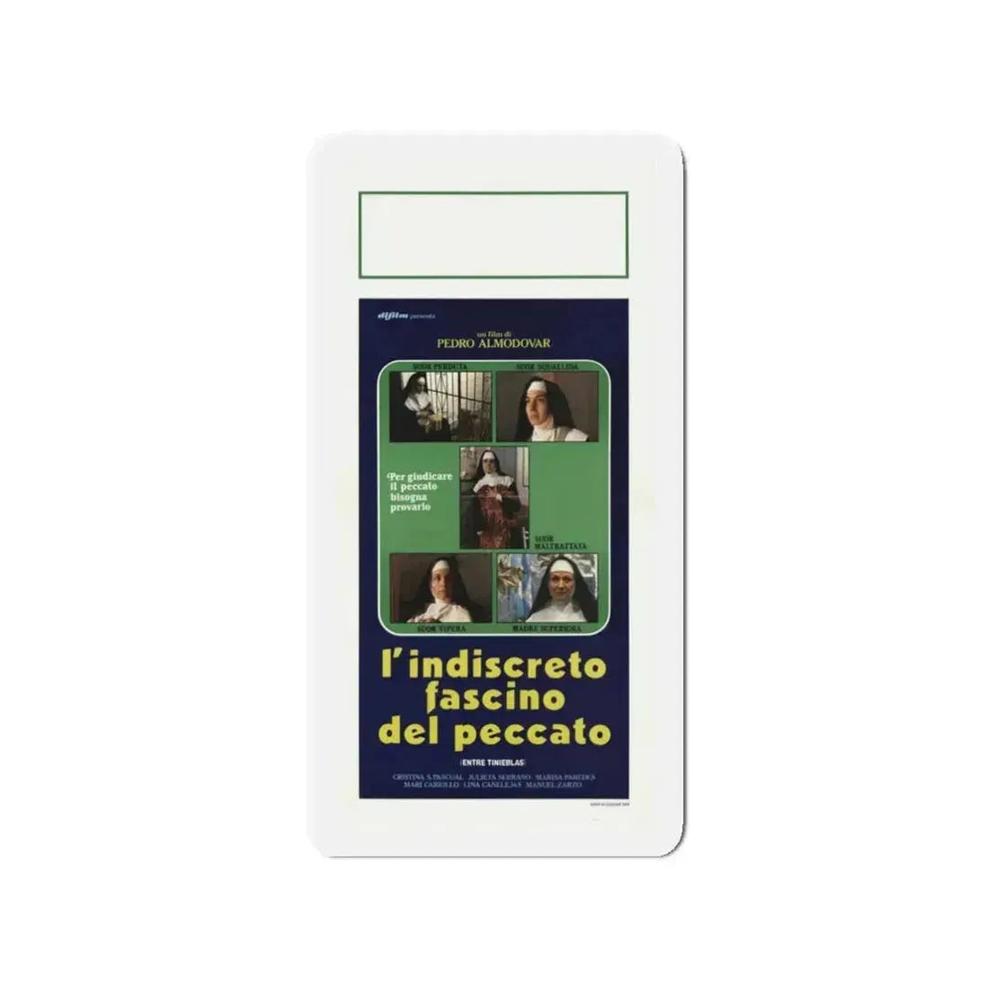 DARK HABITS 1983 Movie Poster - Refrigerator Magnet 3 Inch - The Sticker Space