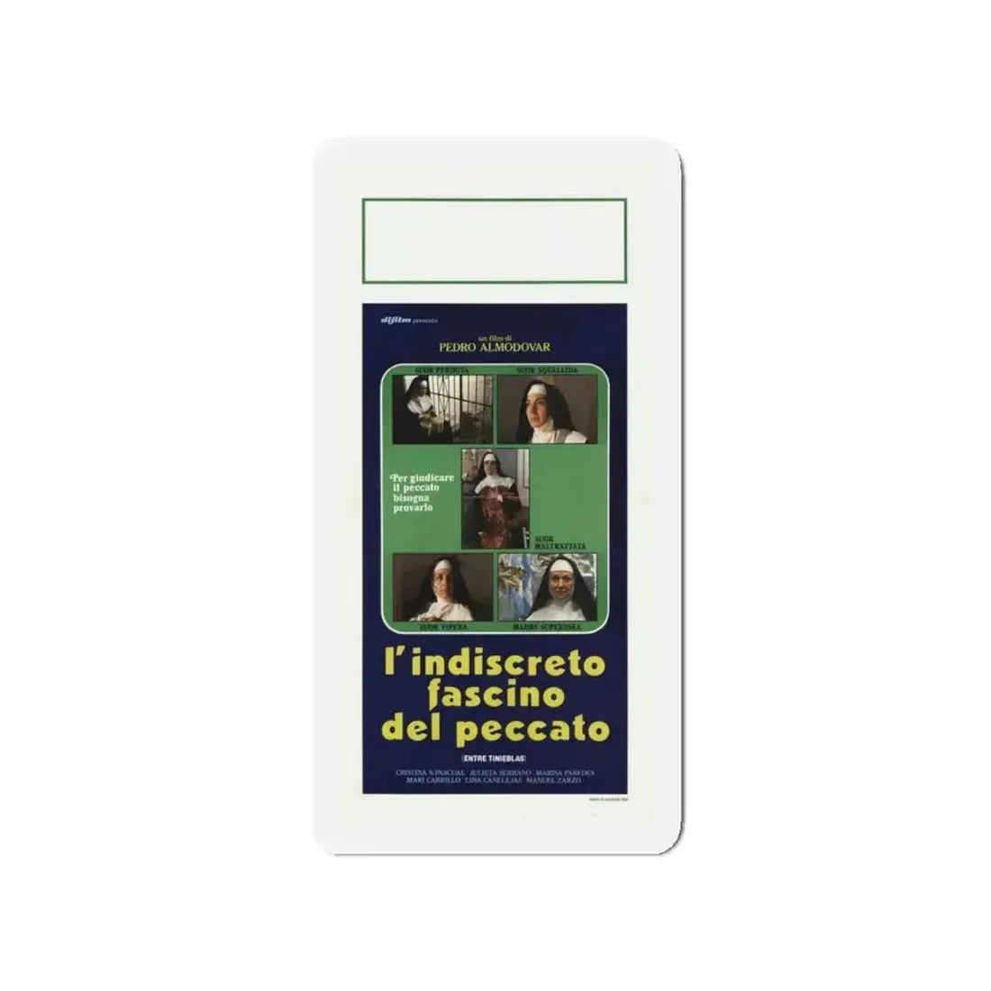 DARK HABITS 1983 Movie Poster - Refrigerator Magnet 4 Inch - The Sticker Space