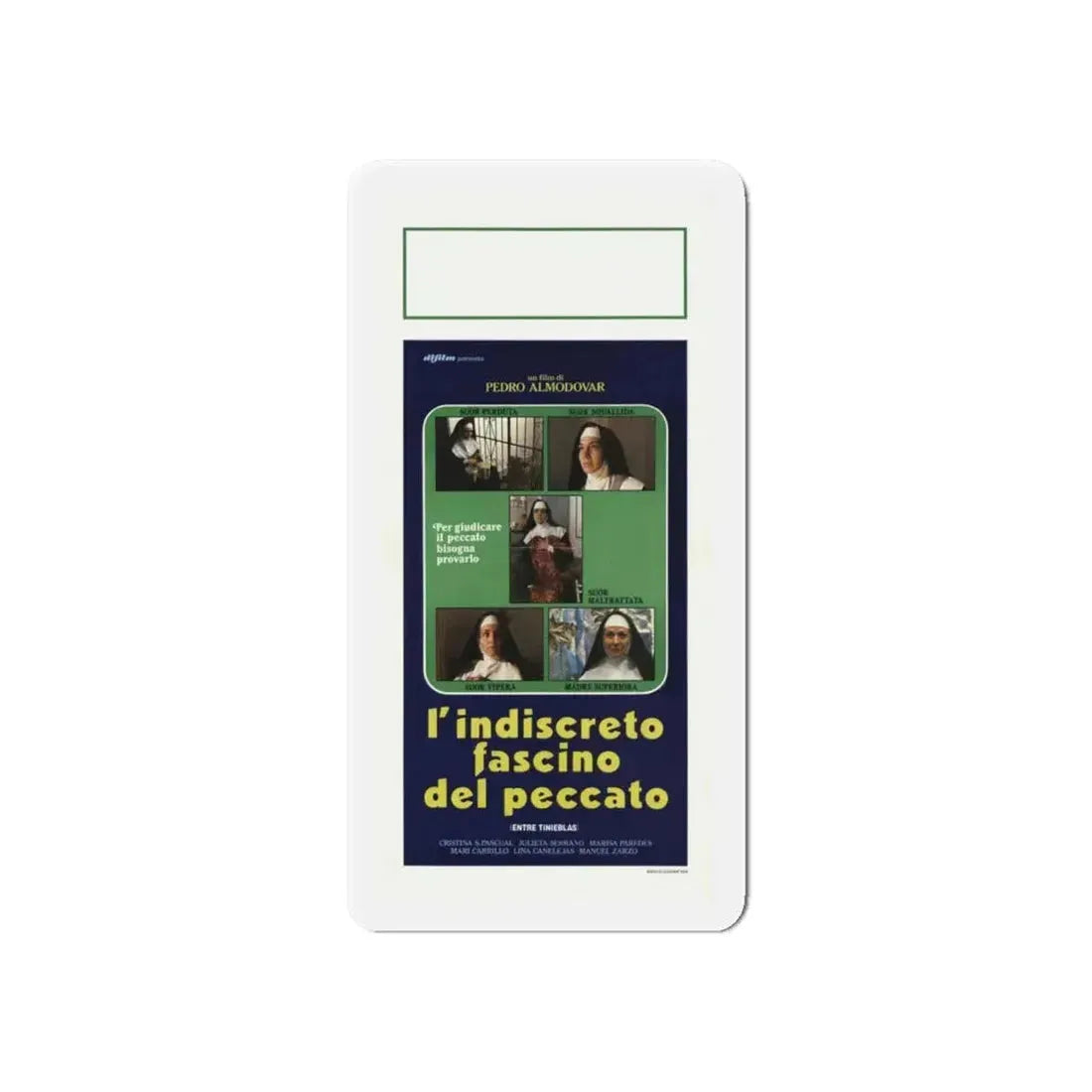 DARK HABITS 1983 Movie Poster - Refrigerator Magnet 6 Inch - The Sticker Space