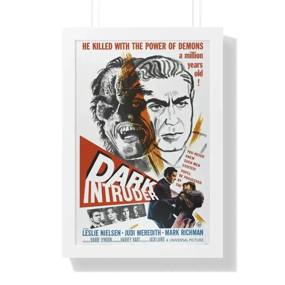 DARK INTRUDER 1965 - Framed Movie Poster 16″ x 24″ White - The Sticker Space
