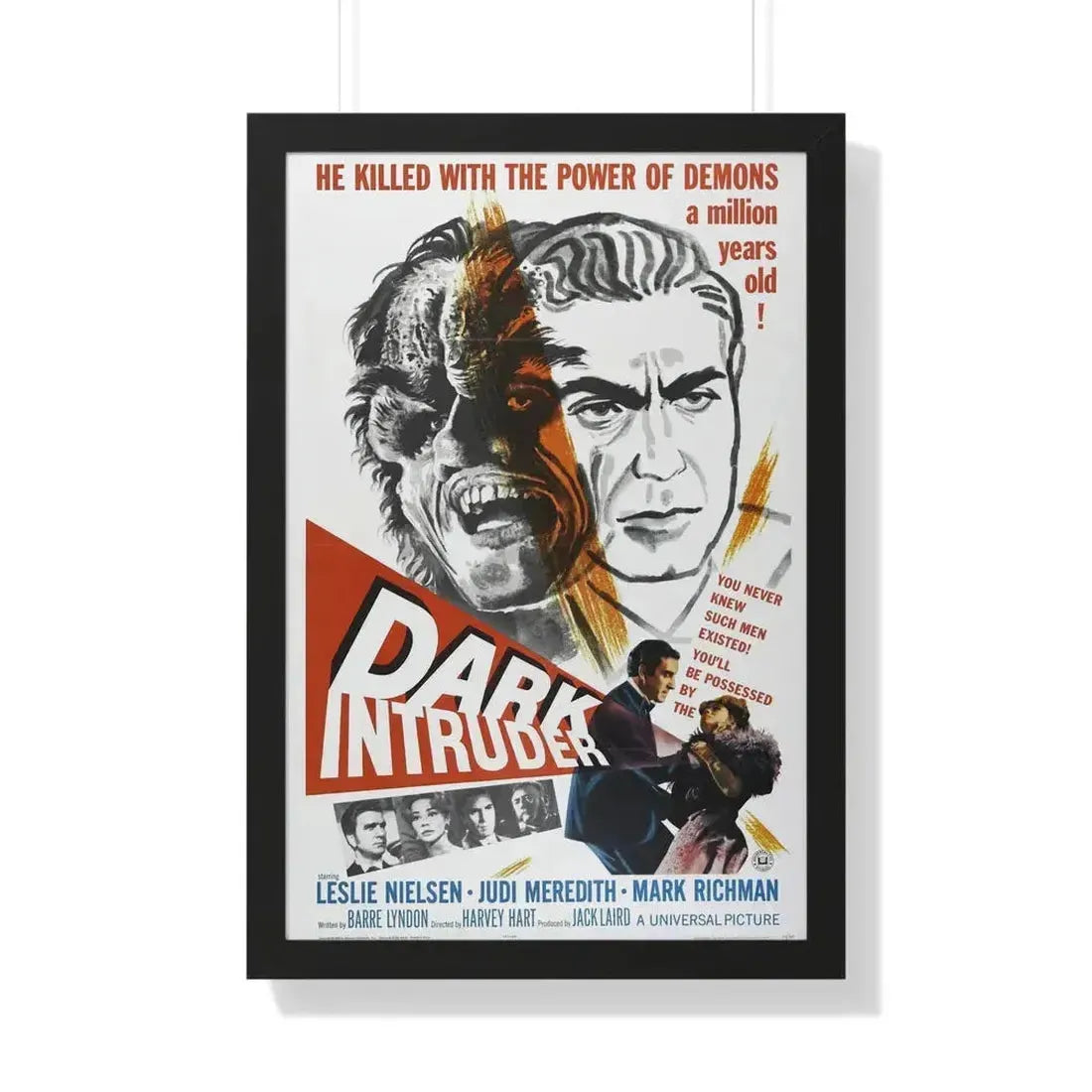 DARK INTRUDER 1965 - Framed Movie Poster 20" x 30" Black - The Sticker Space