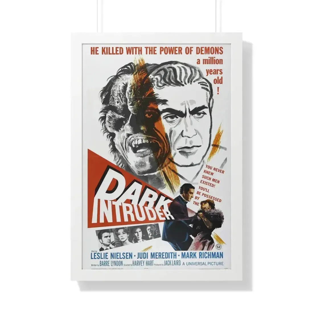 DARK INTRUDER 1965 - Framed Movie Poster 20" x 30" White - The Sticker Space