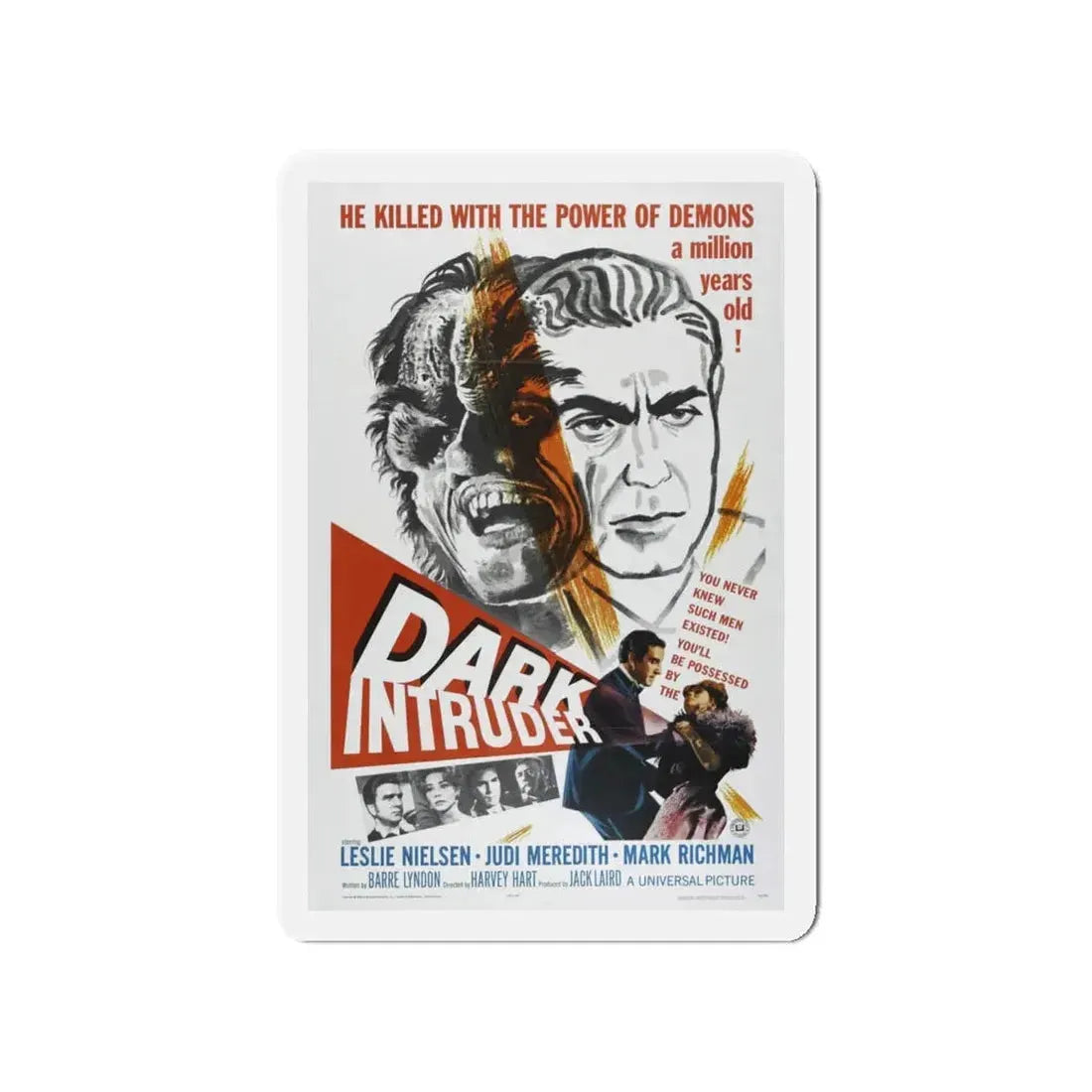 DARK INTRUDER 1965 Movie Poster - Refrigerator Magnet 4 Inch - The Sticker Space
