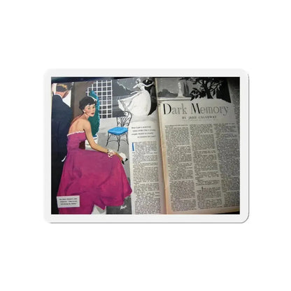 Dark Memory, Woman's Own, August 14, 1952 (Magazine Illustration) Refrigerator Magnet - The Sticker Space