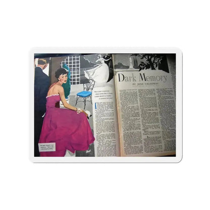 Dark Memory, Woman's Own, August 14, 1952 (Magazine Illustration) Refrigerator Magnet - The Sticker Space