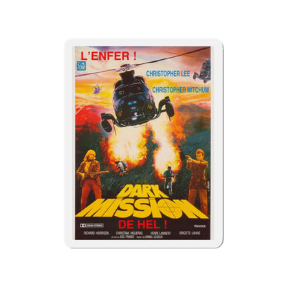 DARK MISSION 1988 Movie Poster - Die-Cut Magnet-2" x 2"-The Sticker Space