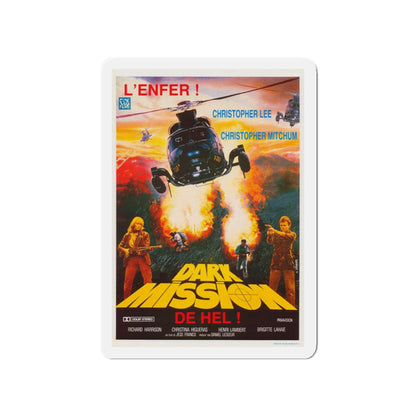 DARK MISSION 1988 Movie Poster - Die-Cut Magnet-4" x 4"-The Sticker Space