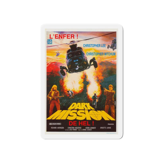 DARK MISSION 1988 Movie Poster - Die-Cut Magnet-6 × 6"-The Sticker Space